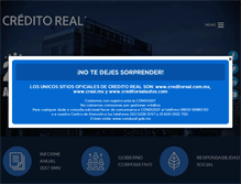 Tablet Screenshot of creditoreal.com.mx